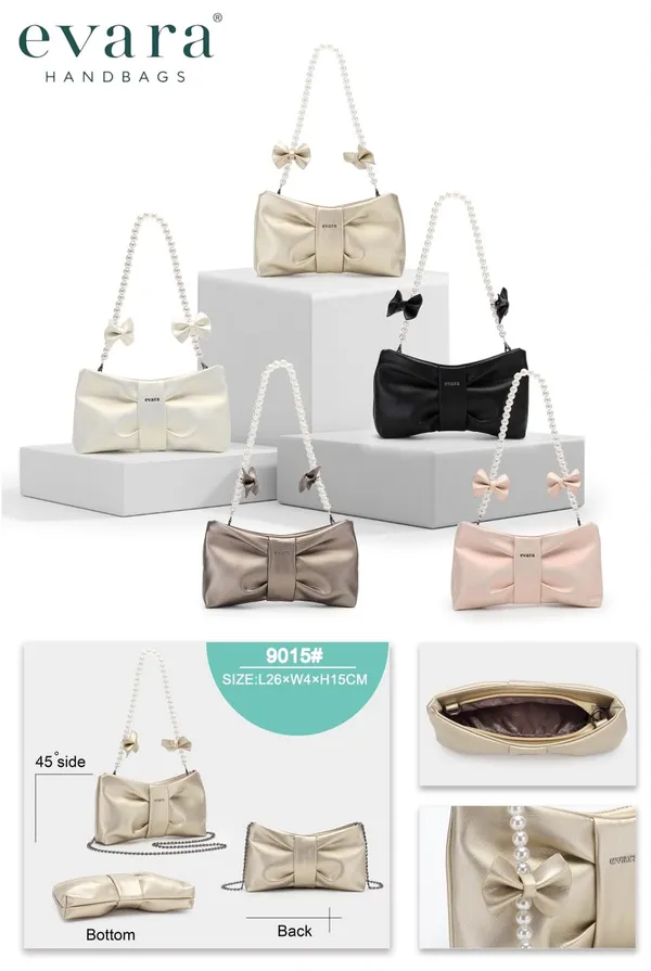 Metallic_Bronze_Bow_Shaped_Pearl_Handle_Handbag_for_Women