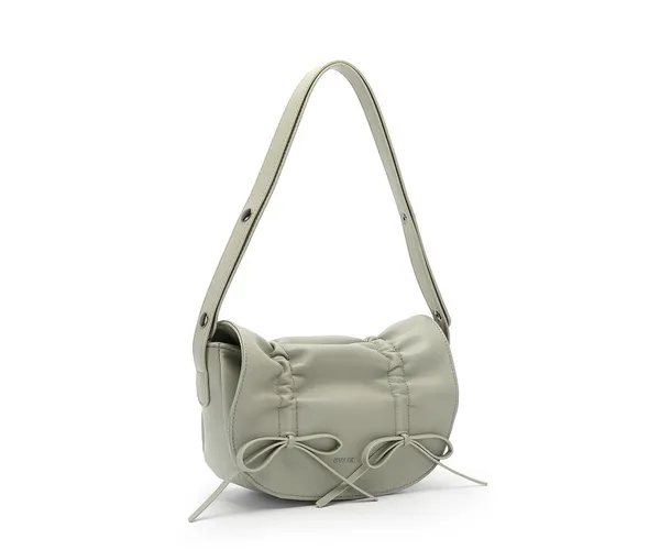 Sage_Green_Ruched_Bow_Detail_Shoulder_Bag_for_Women