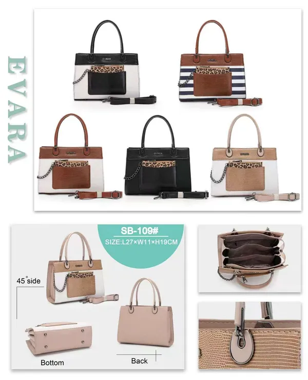 White_Tan_Textured_Leather_Handbag_with_Leopard_Print_Pouch