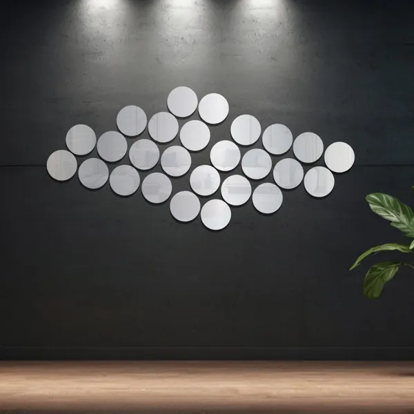 Silver_Round_Acrylic_Wall_Mirror_Stickers_Pack_Of_24