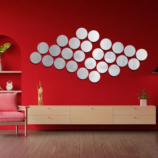 Silver_Round_Acrylic_Wall_Mirror_Stickers_Pack_Of_24