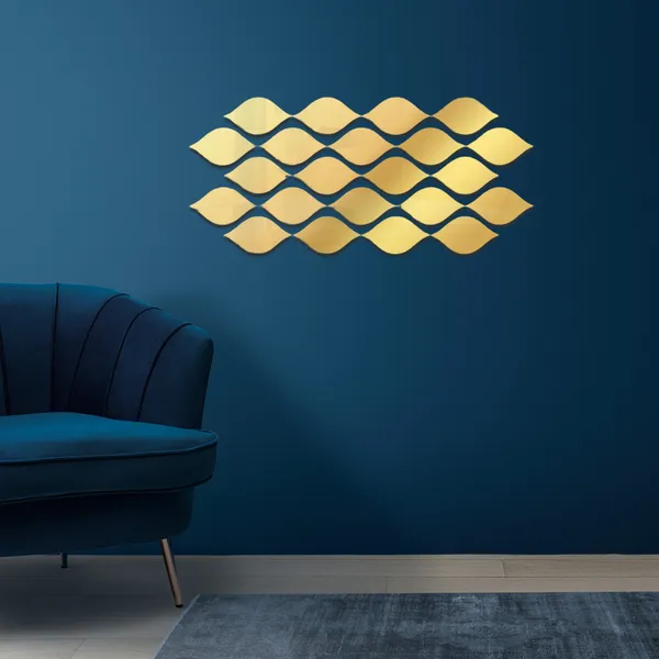 Golden_Greek_Key_Acrylic_Wall_Mirror_Stickers_Pack_Of_24