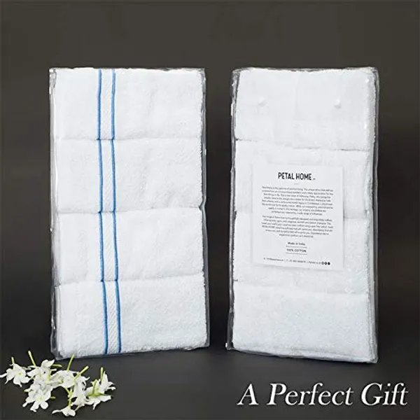 White_Cording_Face_Towels_Soft_Absorbent_Quick_Dry_100_Percent_Cotton_Towels_33X33_Cm_For_Face_Hand_Gym_Travel_Skincare_And_Lightweight_Durable_Cotton_Face_Towel_Set_(Set_Of_4)