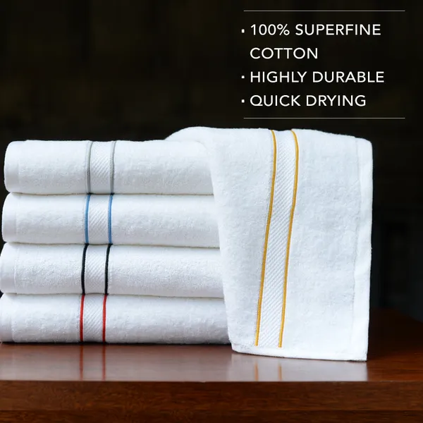 White_Premium_Cording_Bath_Towels_(Set_Of_5)
