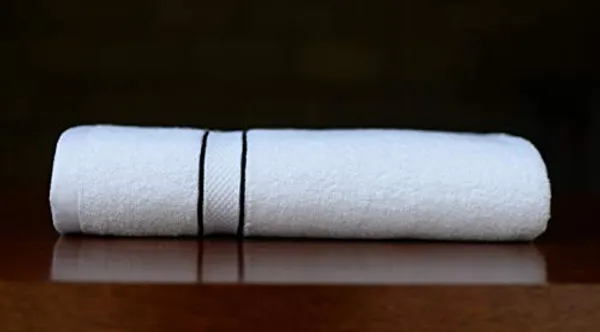 White_Cording_Bath_Towel_Soft_Absorbent_Quick_Dry_100_Percent_Cotton_Towels_70X140_Cm_28X55_In_For_Bathroom_Travel_(Set_Of_5)