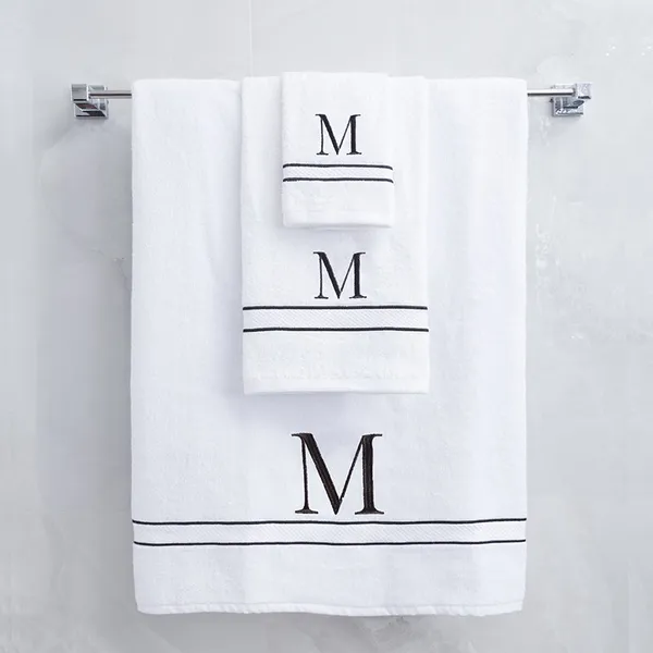 White_Monogrammed_Initial_M_Ultralux_Cotton_Bath_Hand_Face_Towels_Soft_Quick_Dry_Absorbent_Towels_For_Bathroom_Spa_Hotel_Gym_Personalized_Towel