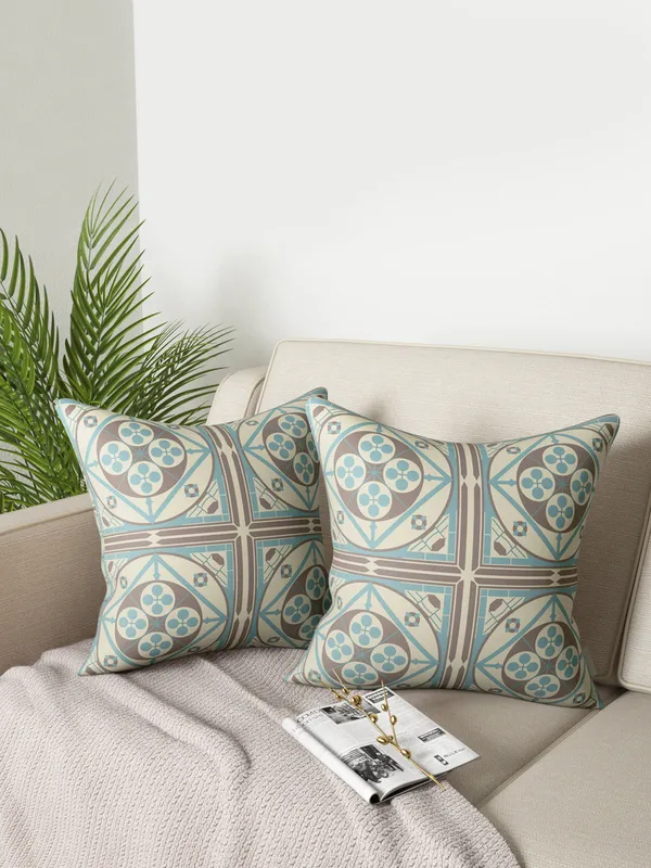 Light_Green_Printed_Set_Strasbourg_Design_100_Percent_Cotton_Cushion_Covers_16X16_Inch_(Set_Of_2)