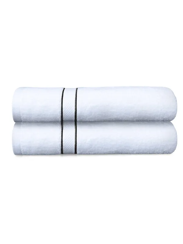 White_Cording_Soft_Absorbent_Quick_Dry_100_Percent_Cotton_70X140_Cm_28X55_In_For_Bathroom_Spa_Hotel_Gym_Daily_Use_Luxurious_Durable_Cotton_Bath_Towel_(Set_Of_2)