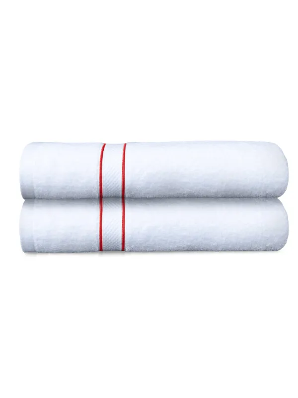 White_Cording_Soft_Absorbent_Quick_Dry_100_Percent_Cotton_70X140_Cm_28X55_In_For_Bathroom_Spa_Lightweight_Durable_Cotton_Bath_Towels_(Set_Of_2)