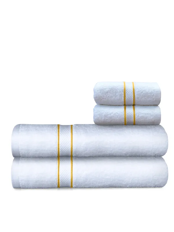 White_Cording_Bath_Towels_+_2_Hand_Towels_(Set_Of_2)