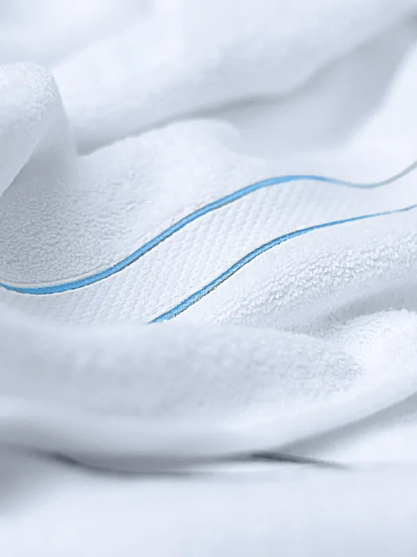 White_Cording_Towel_Includes_2_Bath_Towels_2_Hand_Towels_4_Face_Towels_Soft_Absorbent_Quick_Dry_100_Percent_Cotton_Towels_70X140_Cm_Bath_41_X_66_Cm_Hand_33X33_Cm_Face_For_Bathroom_(Set_Of_8)