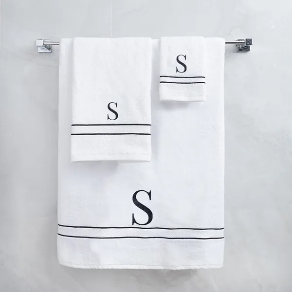 White_Monogrammed_Initial_S_Ultralux_Cotton_Bath_Hand_Face_Towels_Soft_Quick_Dry_Absorbent_Towels_For_Bathroom_Spa_Hotel_Gym_Personalized_Towel