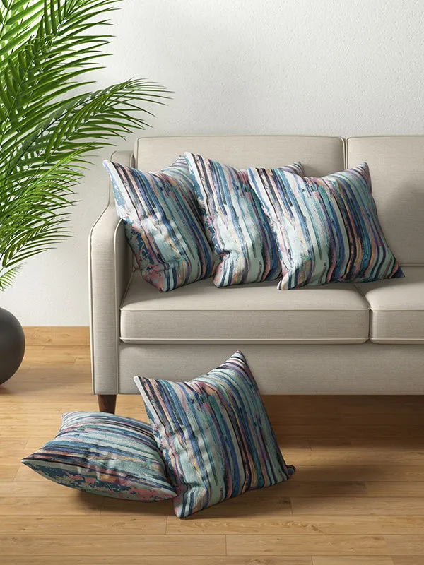Multicolor_Soft_Comfort_Cushion_Covers_Set,_Aquarelle_Collection_100_Percent_Cotton__Cushion_Covers_16X16_Inch_(Set_Of_5)
