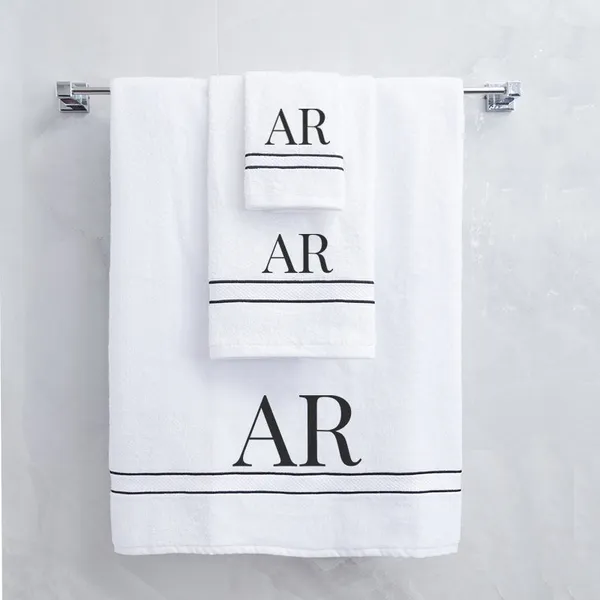 White_Monogrammed_Initial_Ar_Towels_Ultralux_Cotton_Bath_Hand_Face_Towels_Soft_Absorbent_Quick_Dry_Towels_For_Bathroom_Spa_Hotel_Gym_For_Personalized_Towel