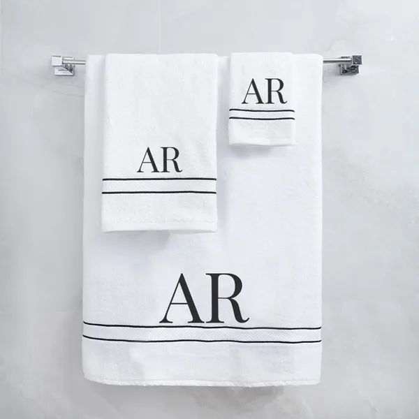 White_Monogrammed_Initial_Ar_Towels_Ultralux_Cotton_Bath_Hand_Face_Towels_Soft_Absorbent_Quick_Dry_Towels_For_Bathroom_Spa_Hotel_Gym_For_Personalized_Towel