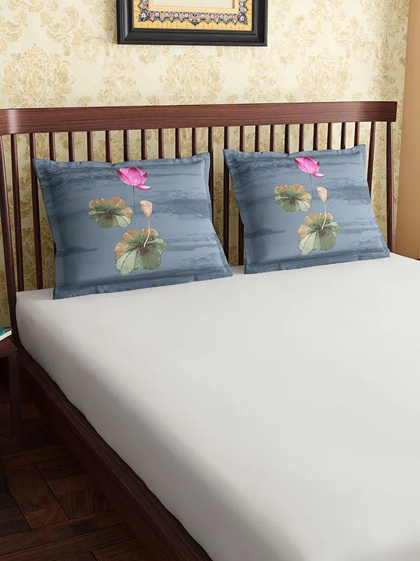 Grey_Soft_Comfort_Pillow_Covers_Set,_Lotus_100_Percent_Cotton_2_Pillow_Covers_18X27_Inch