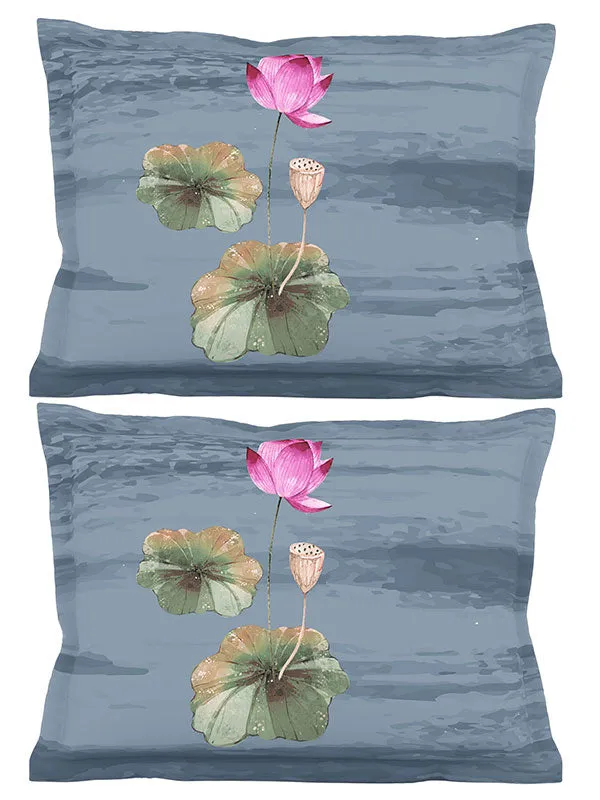 Grey_Soft_Comfort_Pillow_Covers_Set,_Lotus_100_Percent_Cotton_2_Pillow_Covers_18X27_Inch