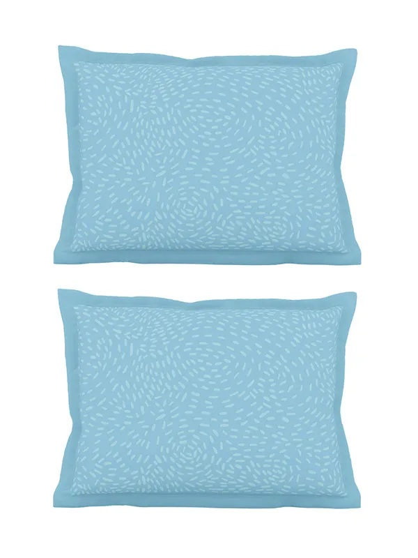 Green_Soft_Comfort_Pillow_Covers_Set,_Gondi_Bird_100_Percent_Cotton_2_Pillow_Covers_18X27_Inch