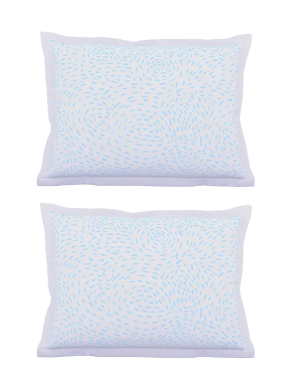 Light_Green_Soft_Comfort_Pillow_Covers_Set,_Gondi_Bird_300_Tc_Cotton_2_Pillow_Covers_18X27_Inch