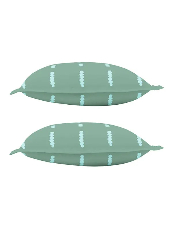 Green_Soft_Comfort_Pillow_Covers_Set,_Gondi_Tree_Green_100_Percent_Cotton_2_Pillow_Covers_18X27_Inch__(Set_of_2)
