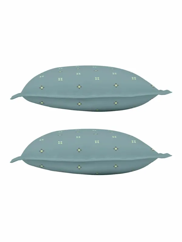 Green_Soft_Comfort_Pillow_Covers_Set,_Strasbourg_100_Percent_Cotton_2_Pillow_Covers_18X27_Inch