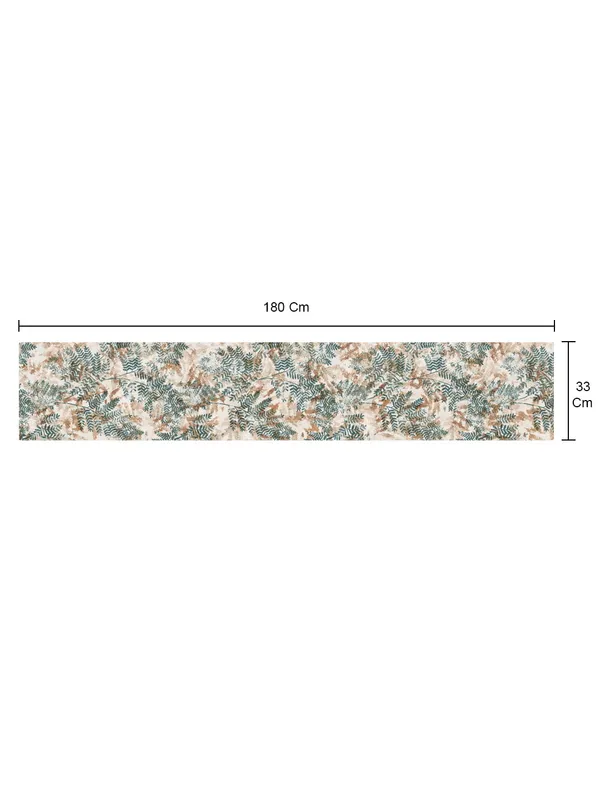 Light_Green_100_Percent_Cotton_Printed_Table_Runner_70_X_13_Inch_Fern_Collection_Soft_Durable_Breathable_Nature_Inspi_Design_Elegant_Stylish_Dining_Premium_Quality_Table_Linen