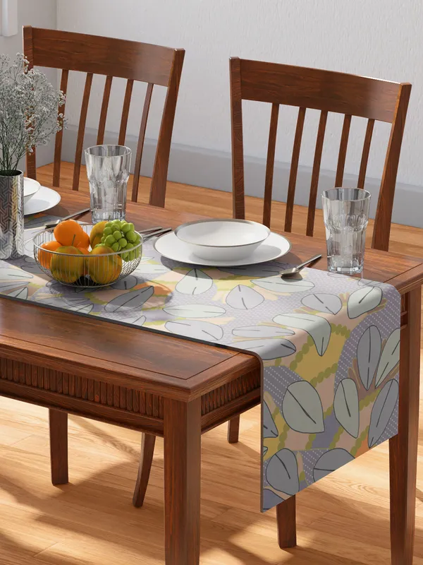 Light_Green_100%_Cotton_Printed_Table_Runner_70In_X_13In_Gondi_Tree_Collection_Soft_Durable_Breathable_Nature-Inspi_Design_Elegant_Machine_Washable_Stylish