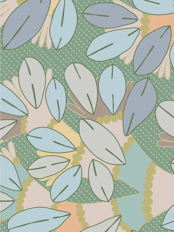 Light_Green_100%_Cotton_Printed_Table_Runner_70In_X_13In_Gondi_Tree_Green_Collection_Soft_Durable_Breathable_Nature-Inspi_Design_Elegant_Machine_Washable_Stylish