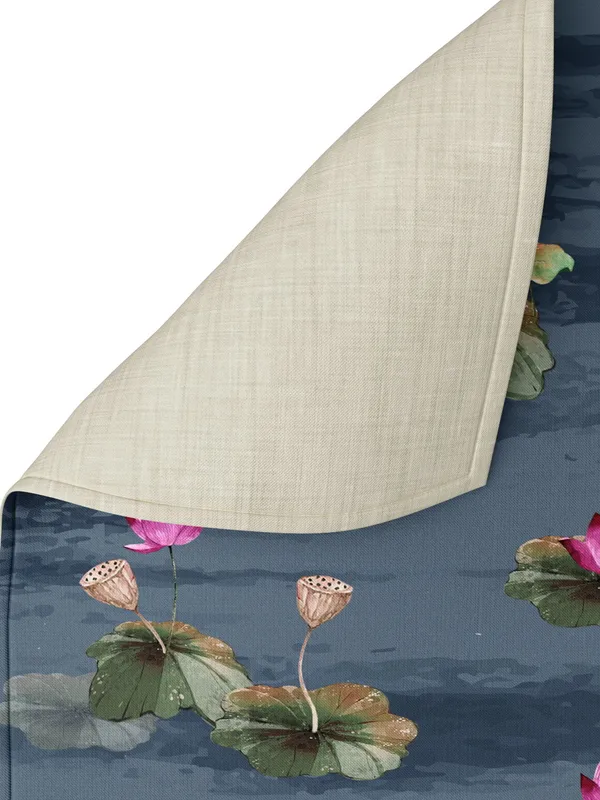 Light_Green_100%_Cotton_Printed_Table_Runner_70In_X_13In_Lotus_Collection_Soft_Durable_Breathable_Nature-Inspi_Design_Elegant_Machine_Washable_Stylish
