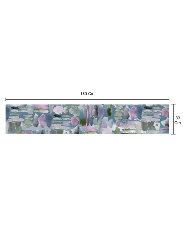 Light_Green_100%_Cotton_Printed_Table_Runner_70In_X_13In_Pebbles_Collection_Soft_Durable_Breathable_Nature-Inspi_Design_Elegant_Machine_Washable_Stylish