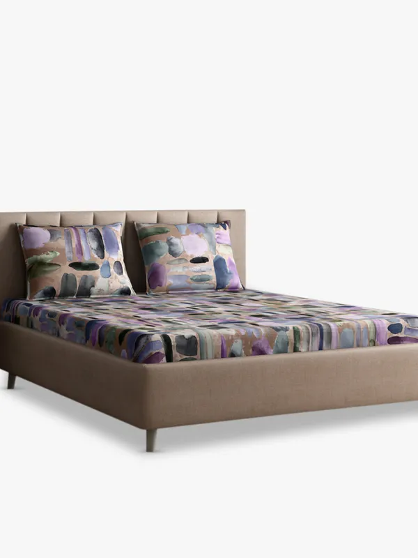 Grey_Premium_Queen_Size_Bed_Sheet,_Pebbles_Sand_300_Tc_100_Percent_Cotton_2_Pillow_Covers