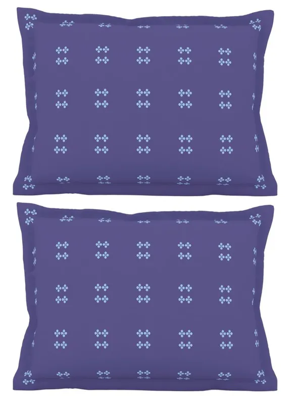 Blue_Soft_Comfort_Pillow_Covers_Set,_Hooghly_Navy_100_Percent_Cotton_2_Pillow_Covers_18X27_Inch