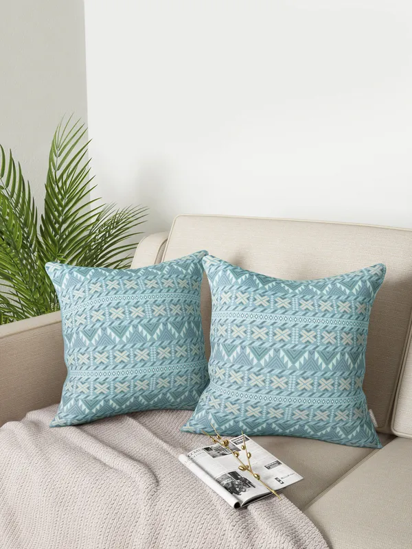 Green_Soft_Comfort_Cushion_Covers_Set,_Hooghly_Collection_100_Percent_Cotton_2_Cushion_Covers_16X16_Inch_(Set_of_2)