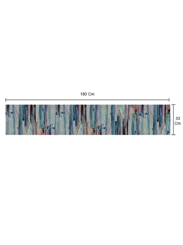 Light_Green_100%_Cotton_Printed_Table_Runner_70In_X_13In_Aquarelle_Collection_Soft_Durable_Breathable_Nature-Inspi_Design_Elegant_Machine_Washable_Stylish