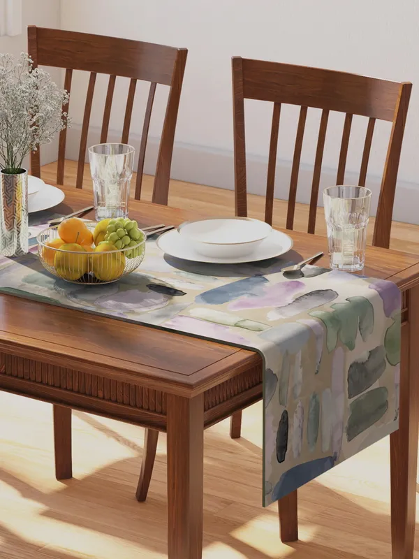 Grey_100%_Cotton_Printed_Table_Runner_70In_X_13In_Pebbles_Sand_Collection_Soft_Durable_Breathable_Nature-Inspi_Design_Elegant_Machine_Washable_Stylish