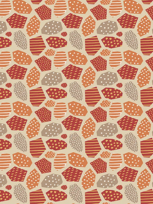 Beige_100_Percent_Cotton_Printed_Table_Runner_70In_X_13In_Mosaic_Burgundy_Collection_Soft_Durable_Breathable_Nature_Inspi_Design_Elegant_Dining_Table_Decor_Machine_Washable_Stylish