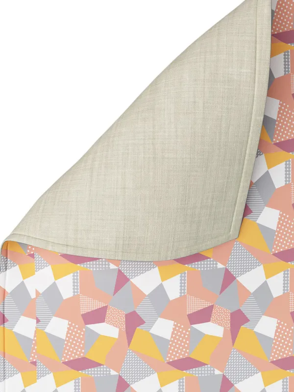 Beige_100%_Cotton_Printed_Table_Runner_70In_X_13In_Origami_Multicolor_Collection_Soft_Durable_Breathable_Nature-Inspi_Design_Elegant_Machine_Washable_Stylish