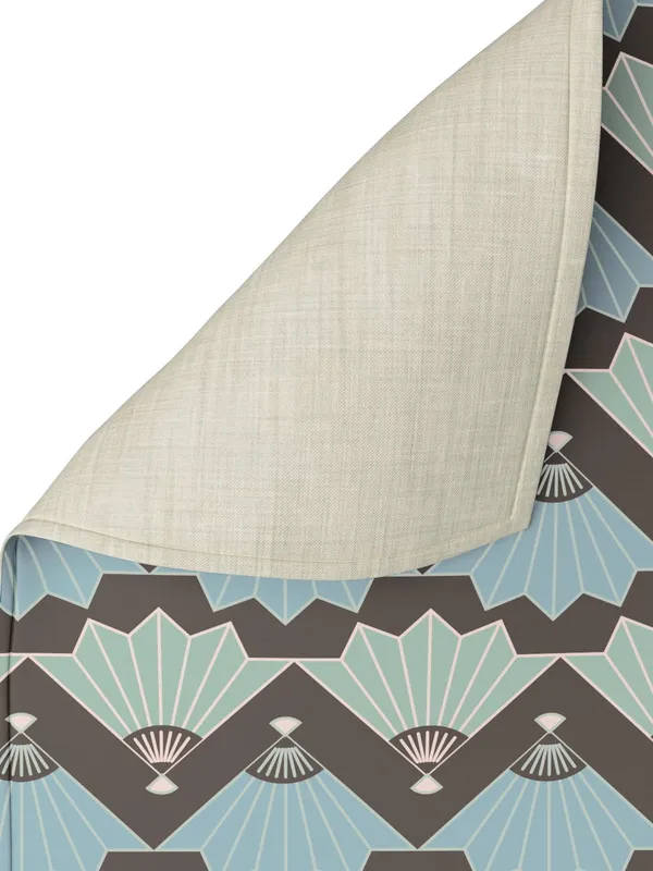 Green_100%_Cotton_Printed_Table_Runner_70In_X_13In_Suzhou_Collection_Soft_Durable_Breathable_Nature-Inspi_Design_Elegant_Machine_Washable_Stylish