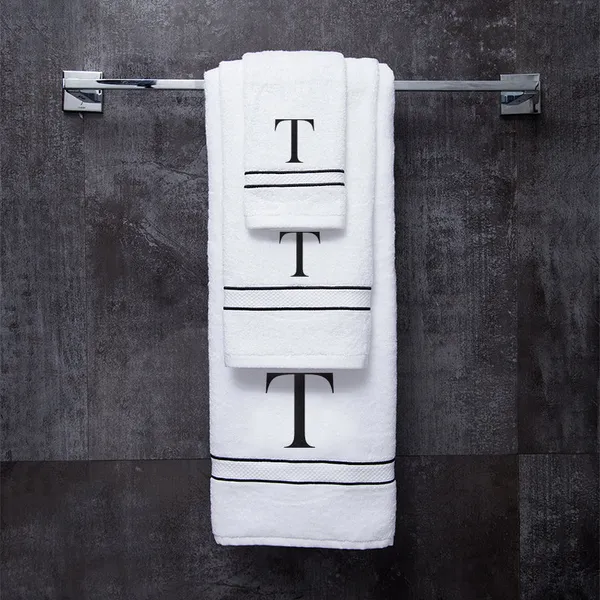 White_Monogrammed_Initial_T_Ultralux_Cotton_Bath_Hand_Face_Towels_Soft_Quick_Dry_Absorbent_Towels_For_Bathroom_Spa_Hotel_Gym_Personalized_Towel