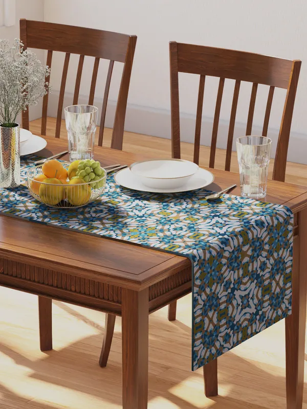 Green_100%_Cotton_Printed_Teal_Collection_Soft_Durable_Breathable_Nature-Inspi_Design_Elegant_Machine_Washable_Stylish_Table_Runner_70In_X_13In