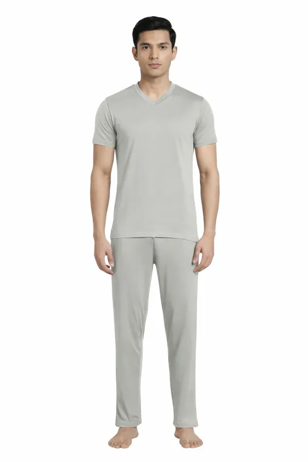 Soft_Comfort_Mens_Pyjama_Set_Modal_Cotton_Night_Suit_V_Neck_T-Shirt_And_Pants_Breathable_Sleepwear