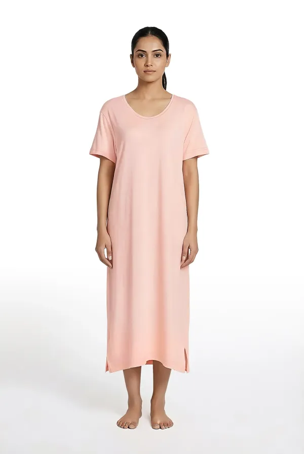 Soft_Comfort_Womens_Nightgown_Modal_Cotton_Calf_Length_Nighty_Soft_And_Breathable_Sleepwear