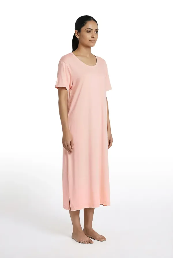 Soft_Comfort_Womens_Nightgown_Modal_Cotton_Calf_Length_Nighty_Soft_And_Breathable_Sleepwear