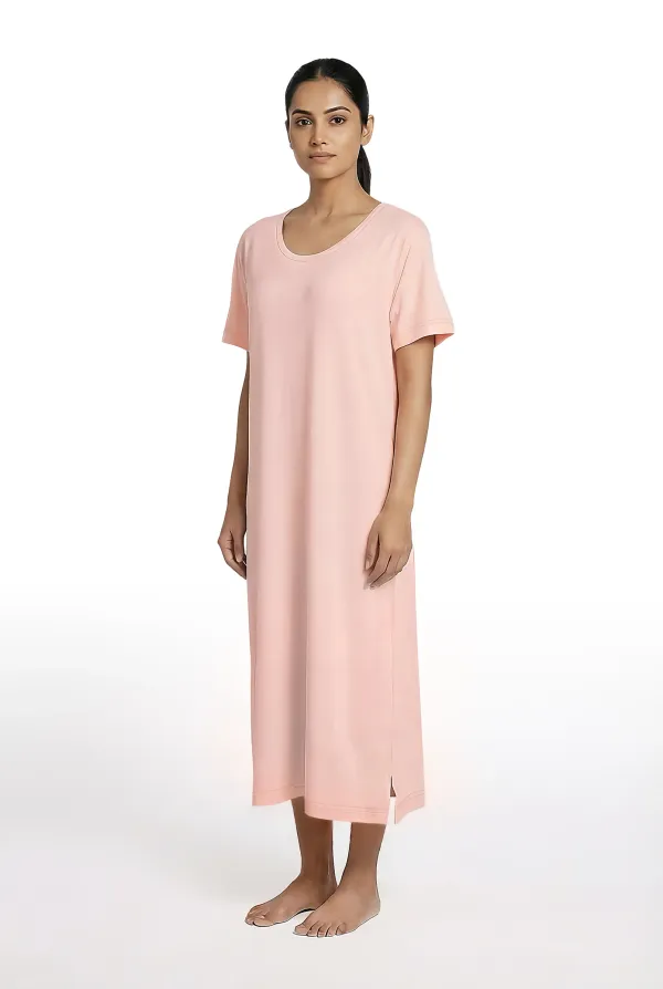 Soft_Comfort_Womens_Nightgown_Modal_Cotton_Calf_Length_Nighty_Soft_And_Breathable_Sleepwear