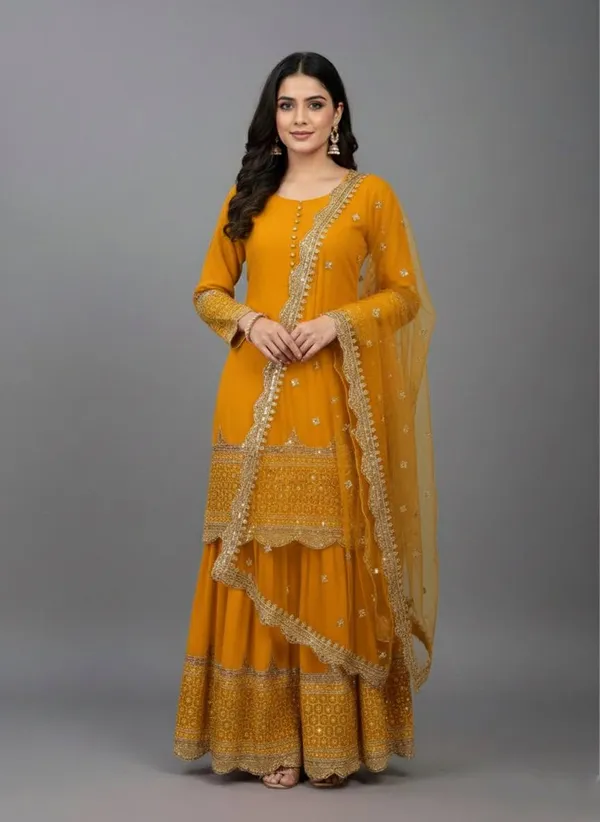 Pink_Georgette_Suit_Set_For_Women