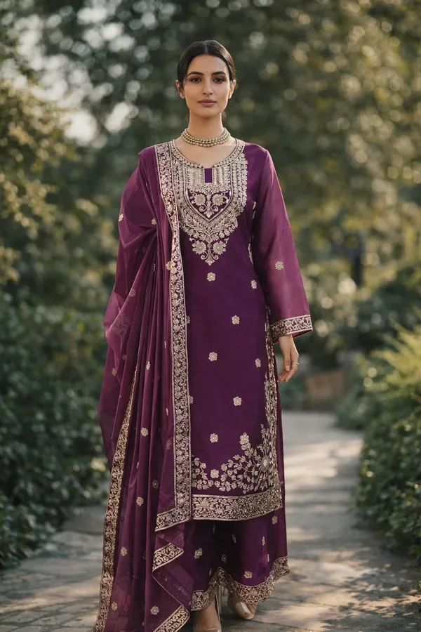 Royal_Plum_Embroidered_Straight_Kurta_Set_with_Dupatta