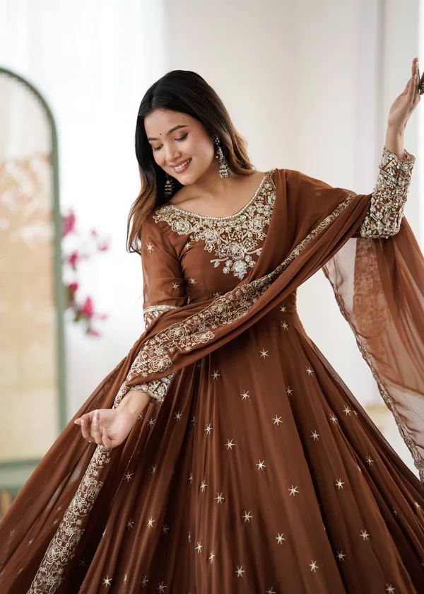 Brown_Georgette_Anarkali_Suit_For_Women