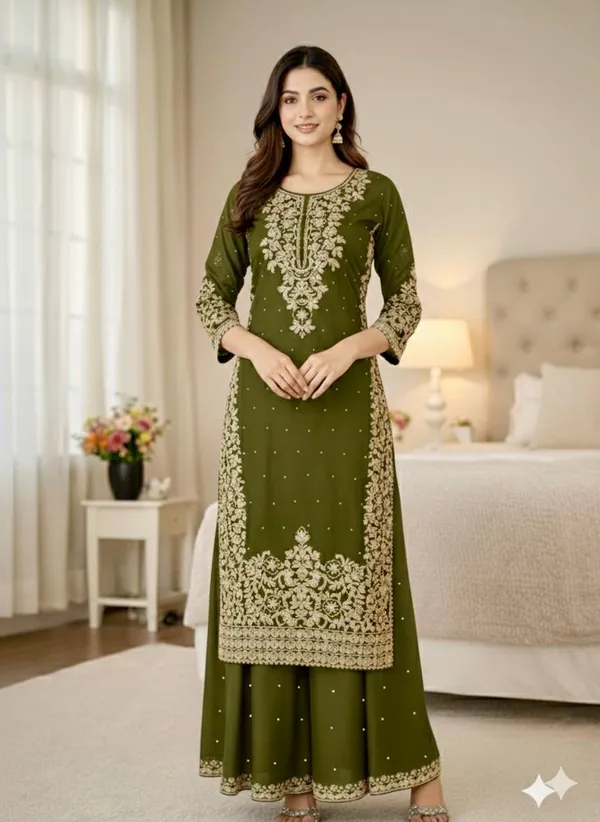 Green_Velvet_Suit_Set_For_Women