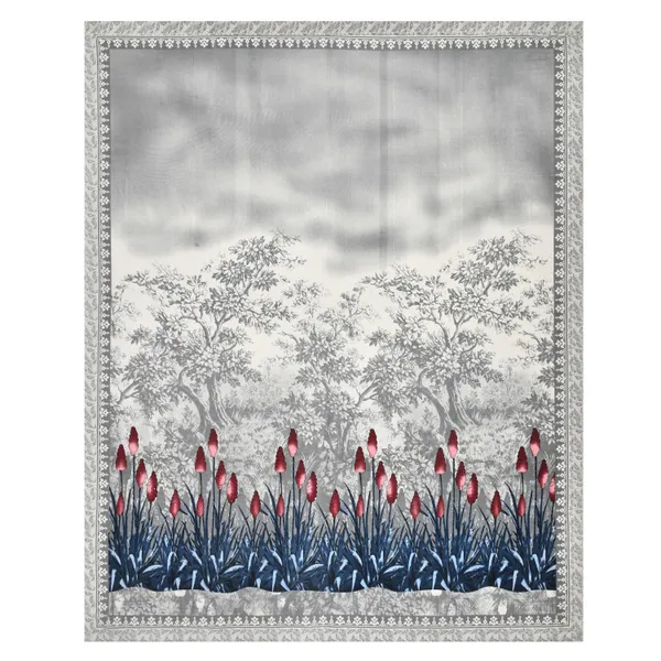 Grey_Floral_Landscape_Print_Cotton_Viscose_Double_Bedsheet_With_2_Pillow_Covers_For_Home_And_Decor