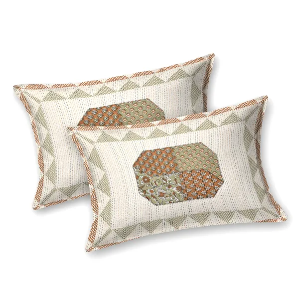 Ethnic_Patchwork_Print_Cotton_Viscose_Double_Bedsheet_With_2_Pillow_Covers_For_Home_And_Decor